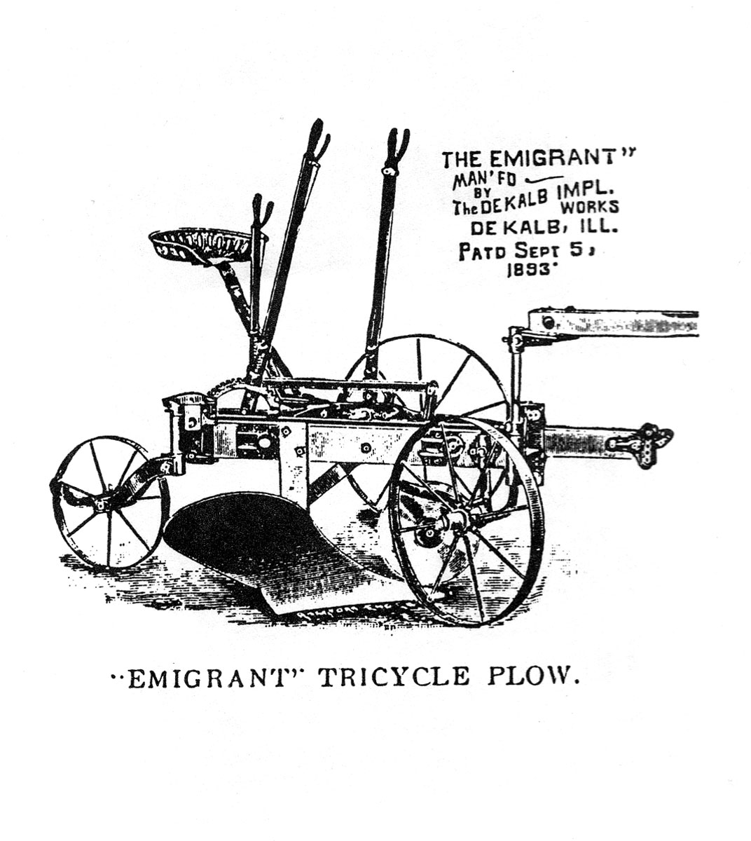 The plow that inspired the name for the sculpture.